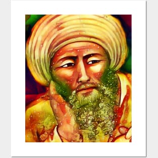 Averroes Snow Portrait | Averroes Artwork 15 Posters and Art